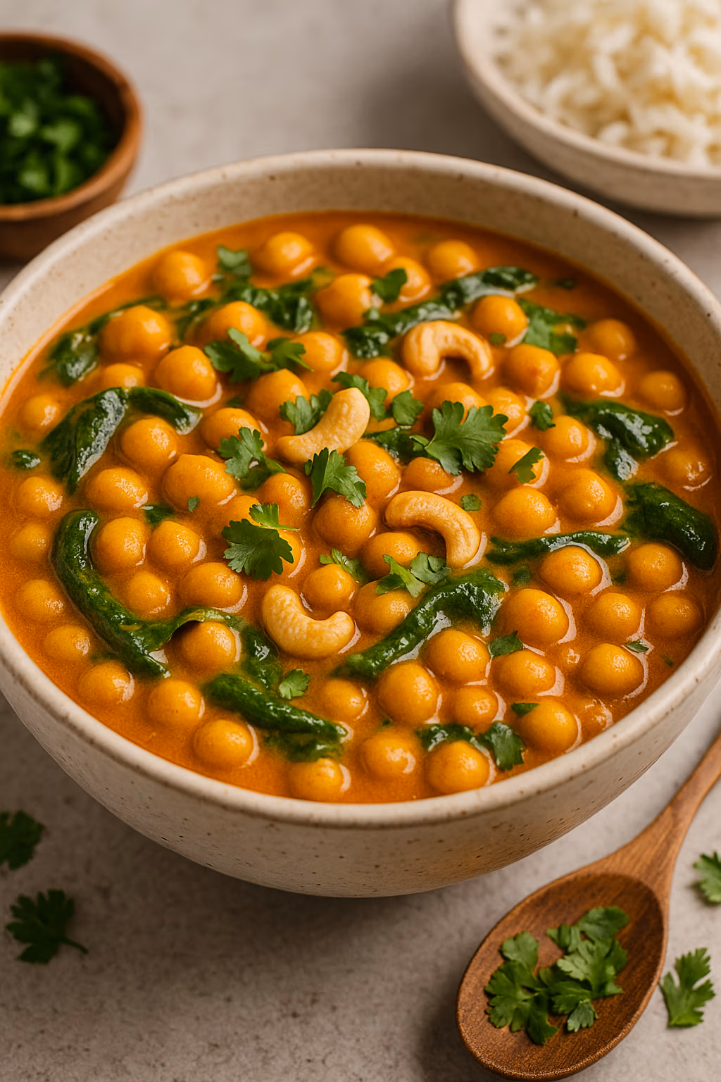 Veganes Kichererbsen Curry