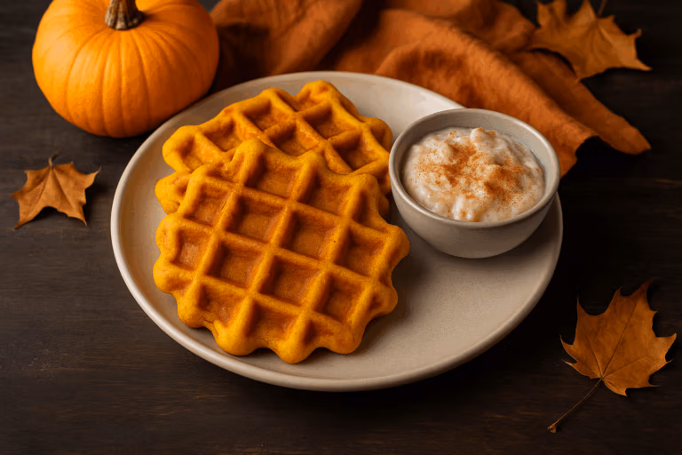Kürbis Waffel