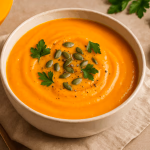 Kürbis-Kokos-Suppe