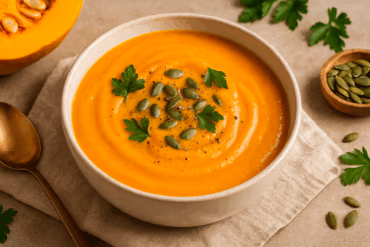 Kürbis-Kokos-Suppe