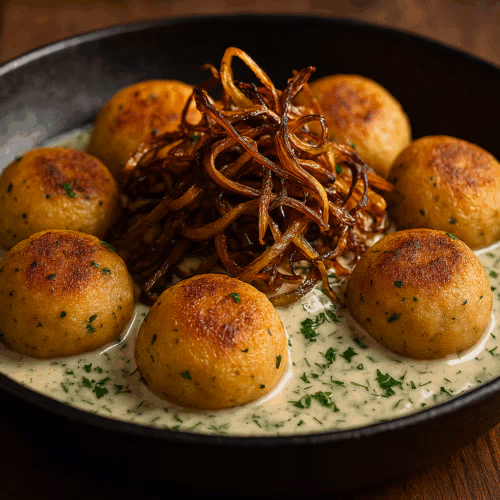 Kartoffel Pfannenknödel