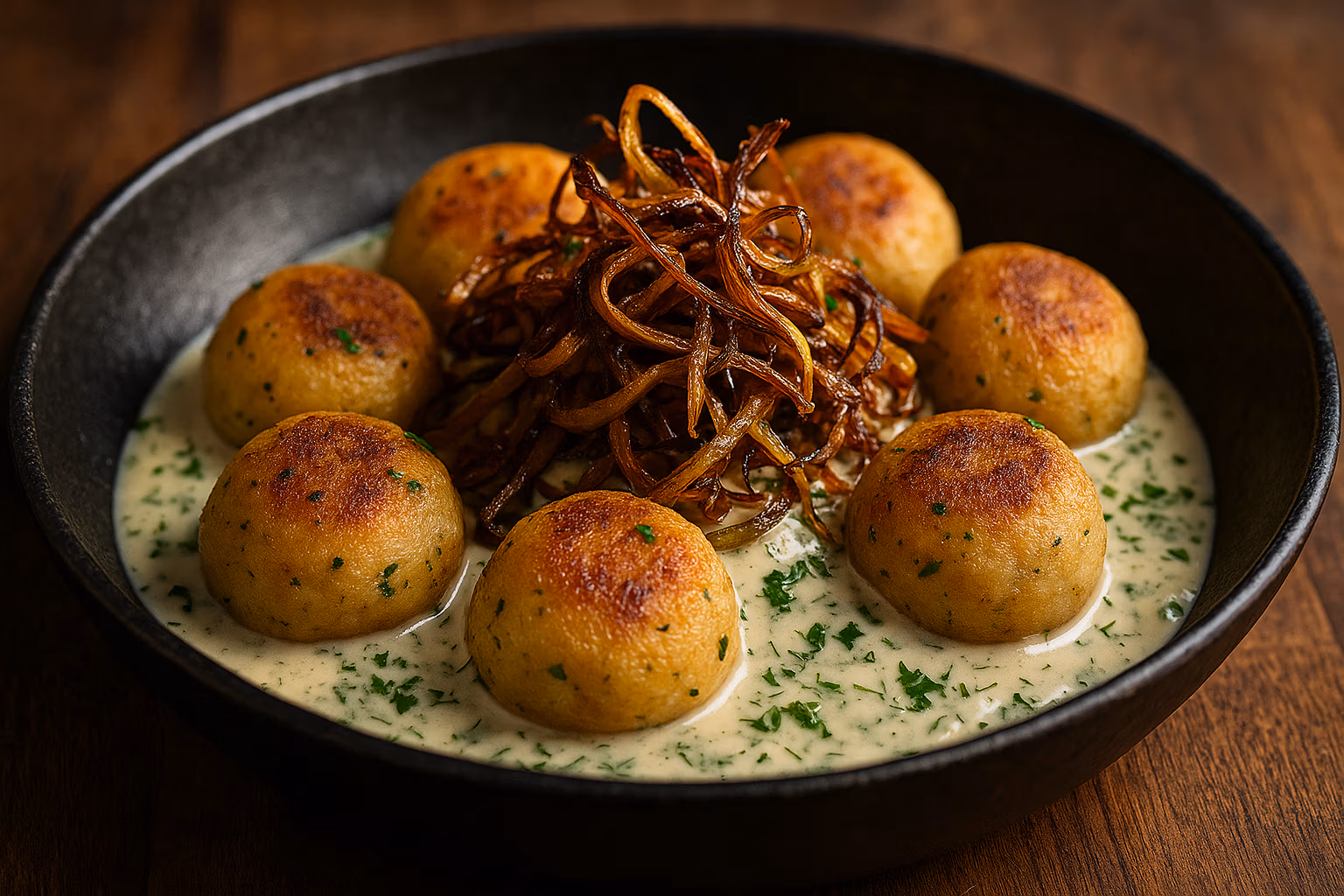 Kartoffel Pfannenknödel