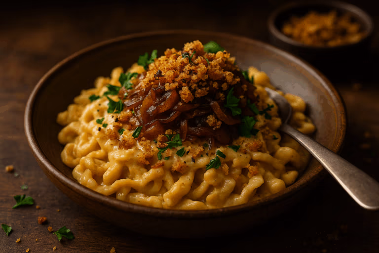 Vegane Käsespätzle 2.0