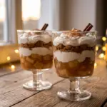 Silvester Dessert im Glas Apfel ZImt