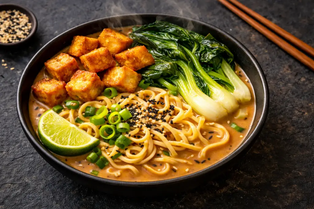 Vegane Erdnuss Ramen