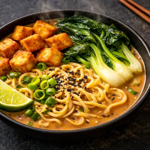 Vegane Erdnuss Ramen